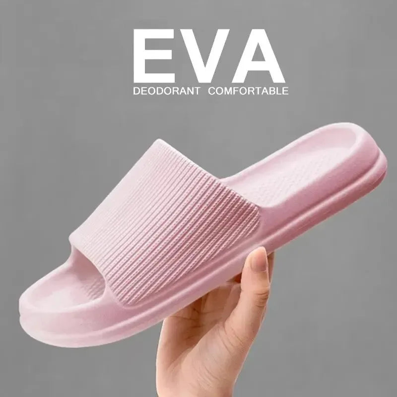 Non-slip EVA Soft Sole Massage Shower Shoes for Women Men Couples Waterproof  Home Leisure Fashion Bathroom Slippers