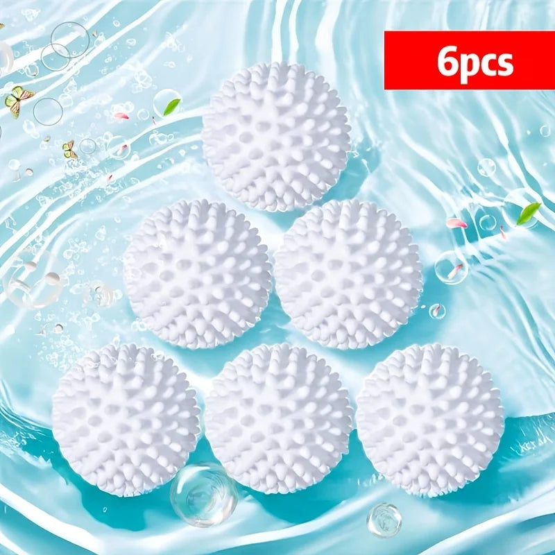 6pcs Silicone Laundry Ball, Anti Fouling Drum Laundry Ball, Essential Cleaning Supplies for Laundry laundry  reusable