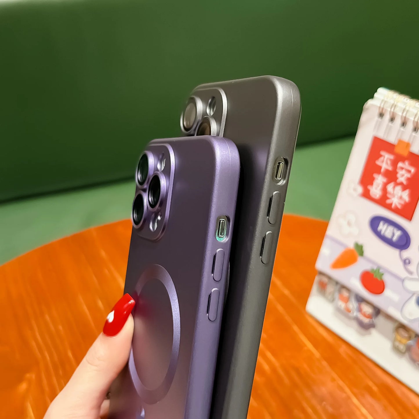 Luxury For Magsafe Matte Phone Cases For iPhone 13 11 12 14 15 Pro Max Magnetic Wireless Charging Case Lens Protector Soft Cover