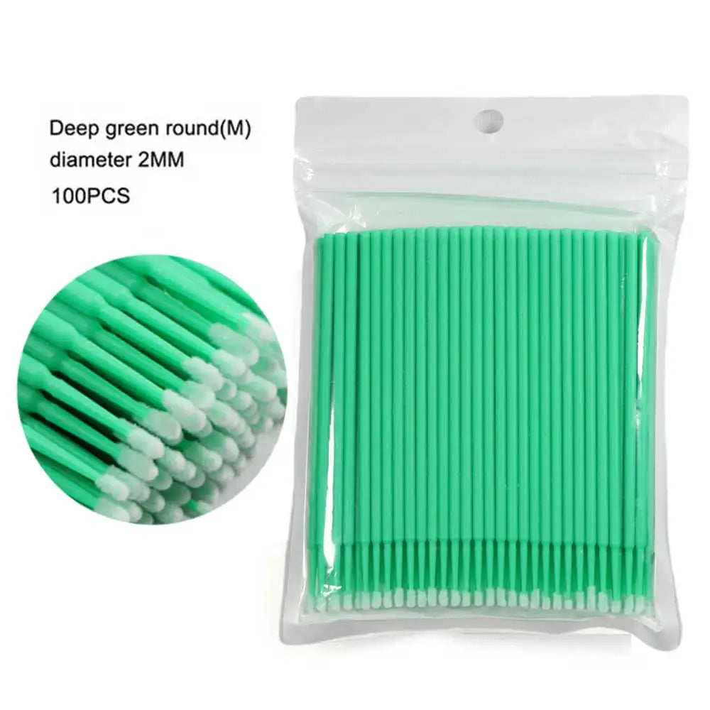Disposable MicroBrush Eyelashes Extension Individual Lash Removing Swab Micro Brush For Eyelash Extension Tools