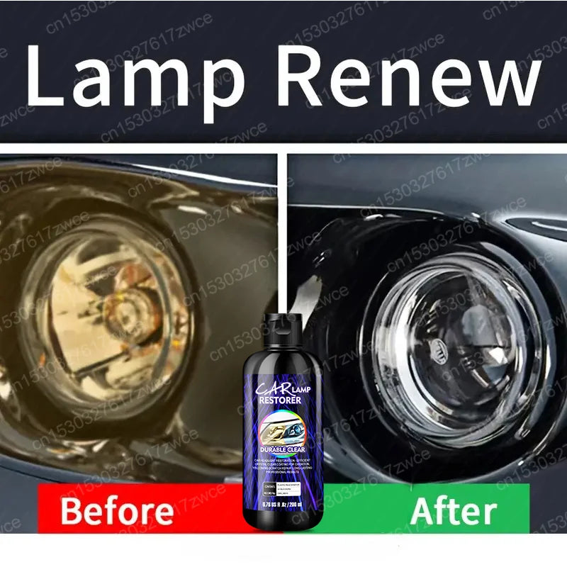 Car Headlamp Turning Lights Taillights Restoration Polishing Kits Headlight Scratch Repair Oxidation Yellowing Polish Remover