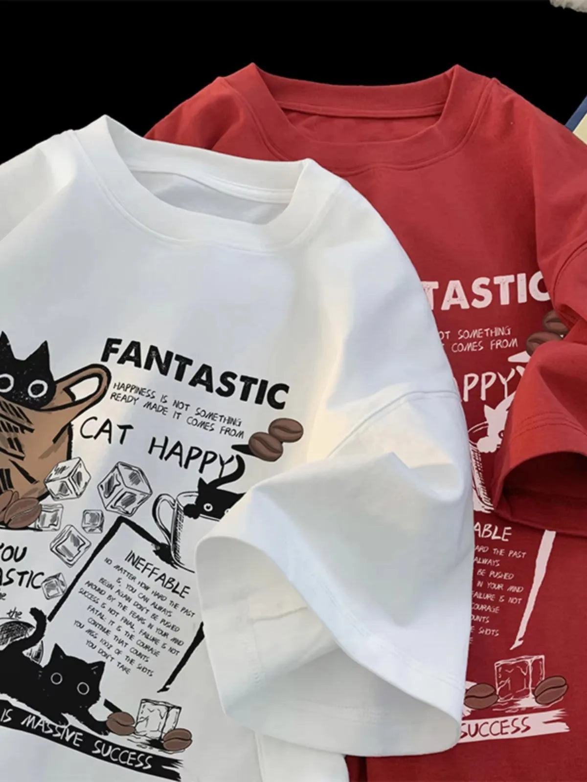 American retro short sleeved T-shirt, summer new trendy brand, high street clothes, loose casual short sleeved couple T-shirt