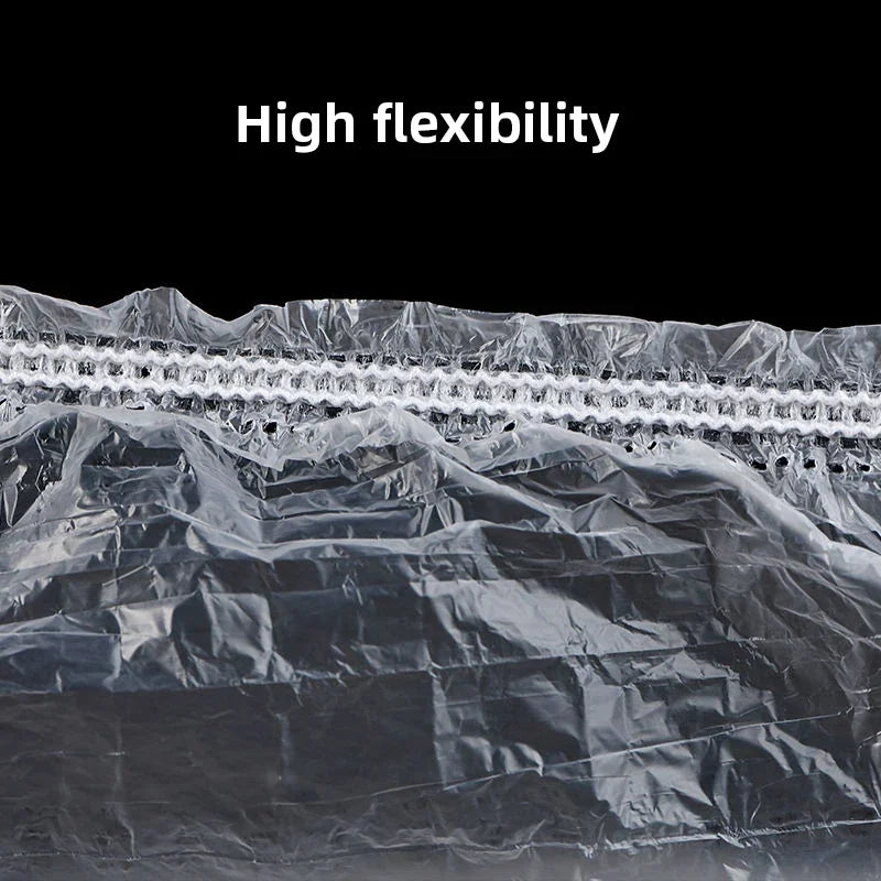 100/300pcs Disposable Plastic Shower Cap Elastic Disposable Shower Caps Anti Dust Waterproof Hat  Hair Salon Beauty Accessories