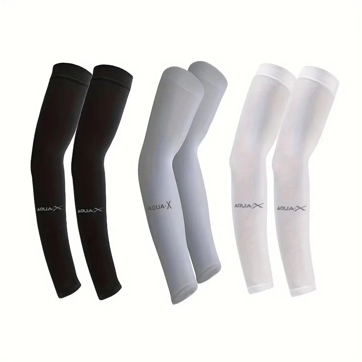 3pcs ice sleeves men's sun protection sleeves women's summer sun protection sleeves ice silk sleeves outdoor cycling gloves arm