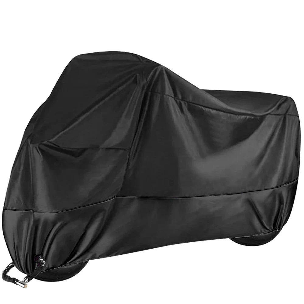 Motorcycle Cover Waterproof All Season Dustproof UV Protective Outdoor Indoor Scooter 190T Wear-resistant Fabric Motorbike Cover