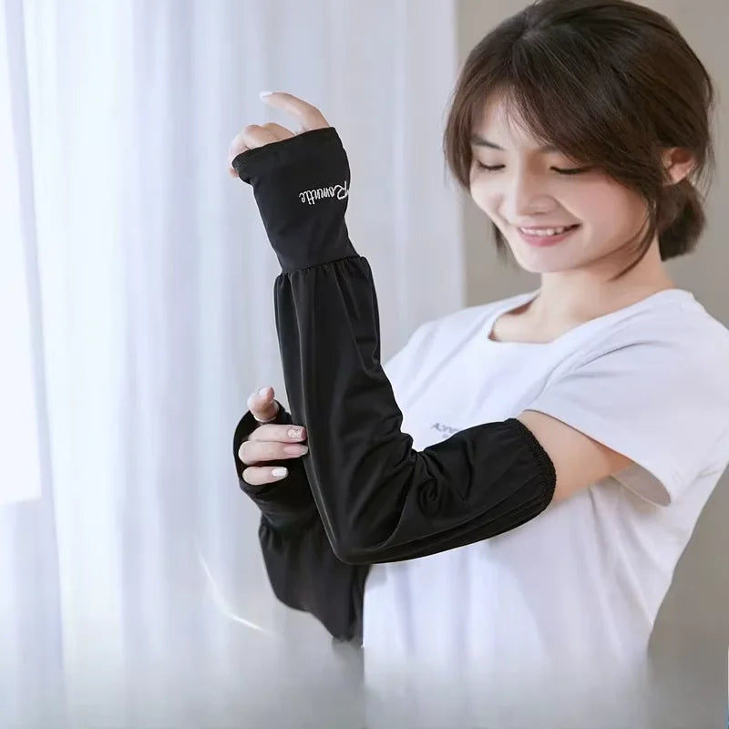 Ice sleeve sunscreen men's sunshade sleeve summer sunscreen gloves loose breathable large size ice sleeve fishing driving