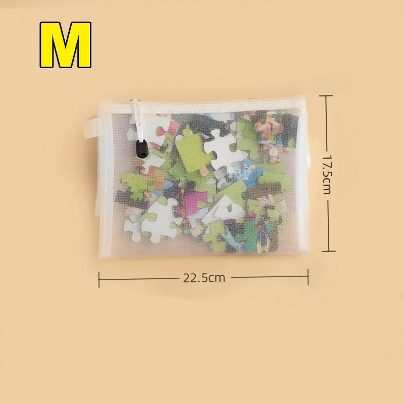 3/5/10pcs Mesh Zipper File Bag Waterproof Moisture-proof Zipper Folder Toy Storage Bag Storage Tools Cosmetic Organization Bag