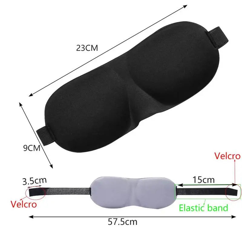 3D Sleeping Eye Mask Travel Rest Aid Eye Cover Patch Paded Soft Sleeping Mask Blindfold Eye Relax Massager