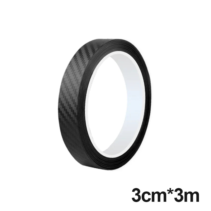 Carbon Fiber Sticker Car Door Sill Protector Film Auto Door Sill Edge Side Mirror Anti Scratch Tape Waterproof Stickers