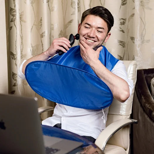 Male Shaving Apron Beard Catcher Cape Care Bib Face Shaved Hair Adult Bibs Shaver Cleaning Hairdresser for Man Clean Apron Gift