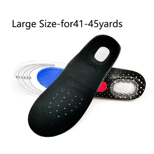 Cuttable Breathable Orthotic Arch Support Shoe Insoles for Men Women Soft Running Cushion Memory Gel Pad with Sweat Absorption