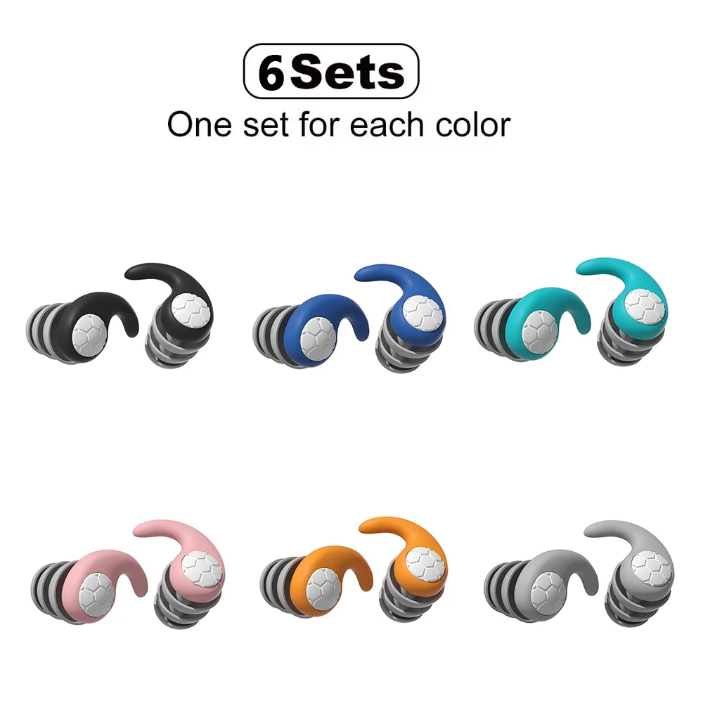 3-Layer Silicone Sleep Noise Reduction Earplug Ear Protection Earplugs Anti-Noise For Travel Tapones Para Dormir Earplugs