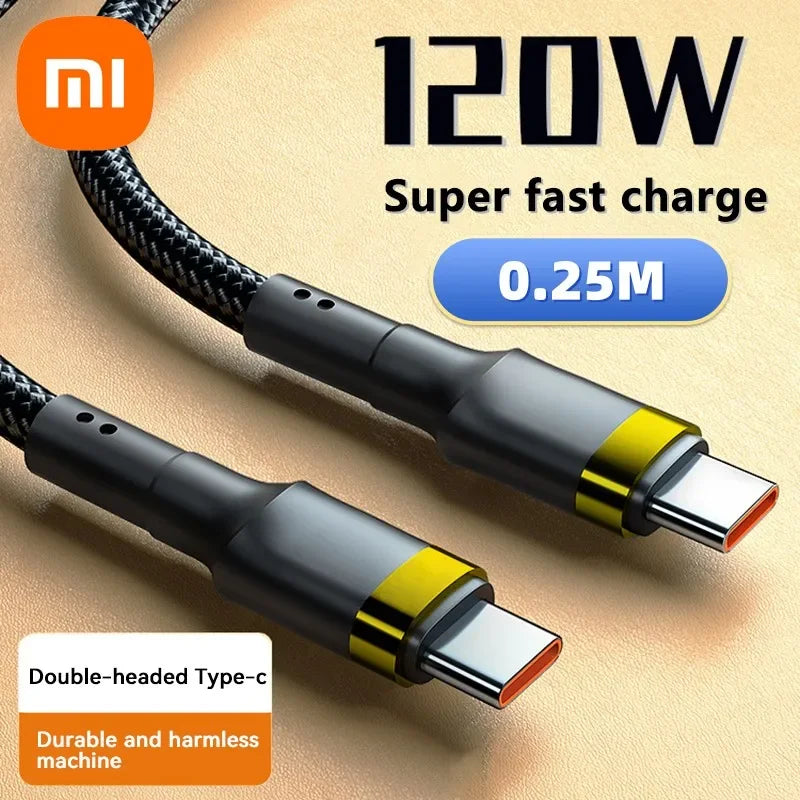Xiaomi 120W Fast Charger PD Quick Charging High Quality USB C TO USB Type C Cable For iPhone 15 Plus Pro Max Samsung S24