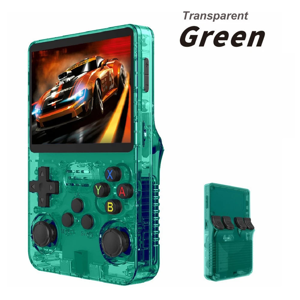 R36S new retro game console 3.5-inch Linux open-source system portable handheld game console with 128GB large memory