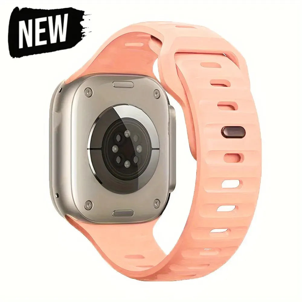 Soft Silicone Strap For Apple Watch Band Ultra 49mm 44mm 45mm 42mm 41mm 42mm 38mm Sport Watchband IWatch Serise 9 8 7 6 Bracelet