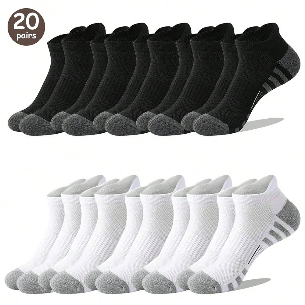 6/12 Pairs Colorful Men's Low Tub Socks Fashion Comfortable Autumn Classic Black Business Sock High-quality Men's Short Socks
