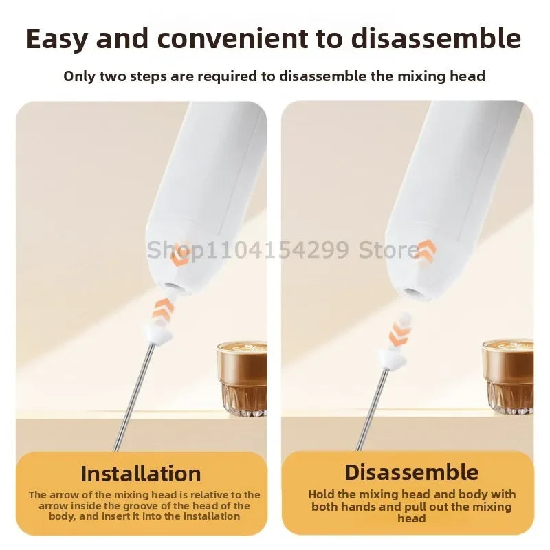 Electric Coffee Milk Frother Handheld Egg Beater Foamer Coffee Maker Electric Blender Mixer Mini Portable Blender Kitchen Tool