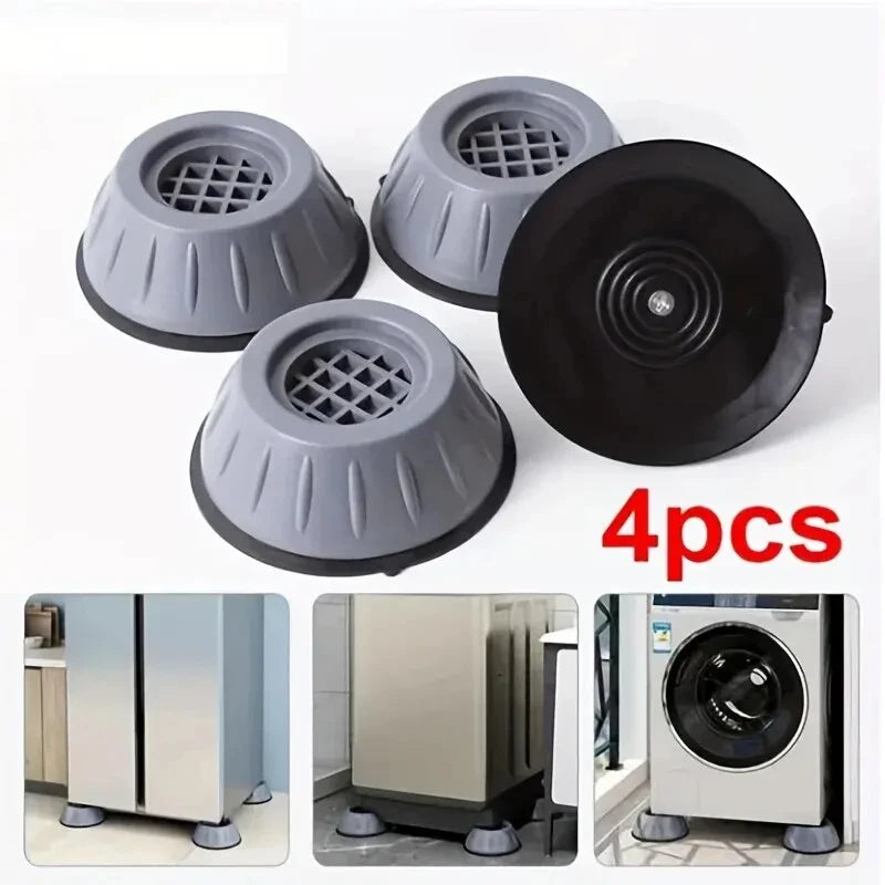 Shock and Noise Cancelling Washing Machine Support, Anti Slip Rubber Anti-Walk Dryer Washer Feet Pads,Washing Machine Stabilizer