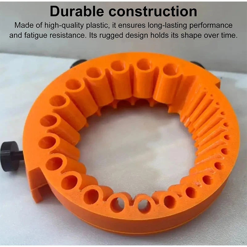 Anti-Stripping Angle Grinder Drill Bit Sharpener 2-13mm 20 Holes with Metal Thread Inserts Fit 115/125 Grinders Renew Old Bits