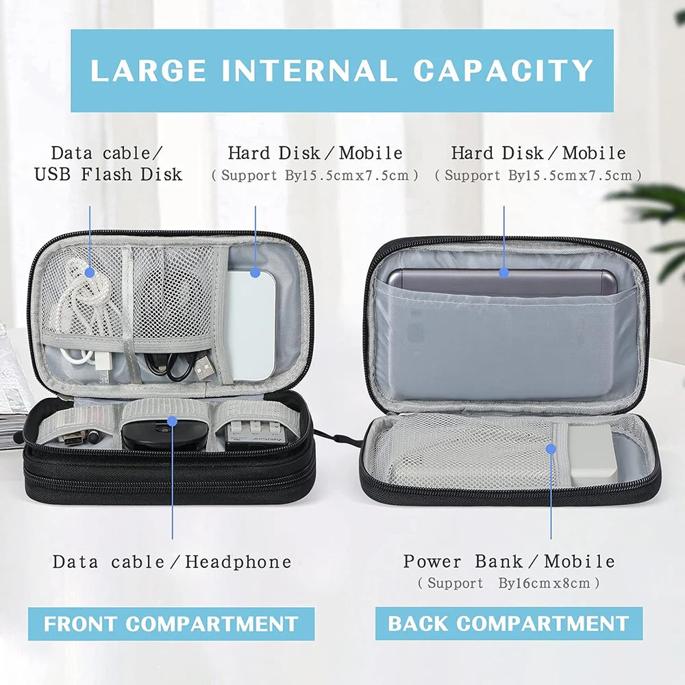 Waterproof Cable Storage Bag Digital Electronic Accessories Organizer Portable Travel Cable Organizer Case for cable Charger