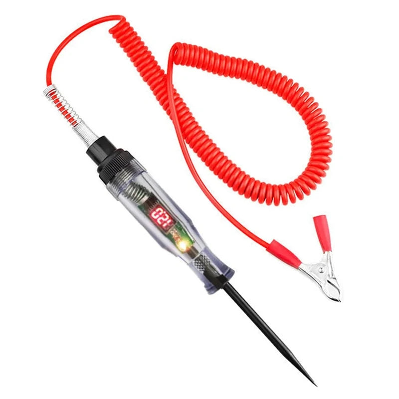 Car Truck Voltage Circuit Tester Auto 6V 24V Tools Car diagnostic Probe Test Pen Light Bulb electric measuring pen tools
