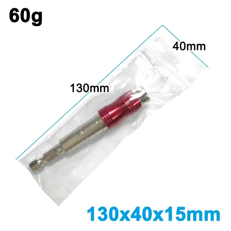 1PC Red Curved Hexagonal Handle Directional Extension Rod Magnetic Screw Drill Tip Universal Adapter Electric Tool Accessories