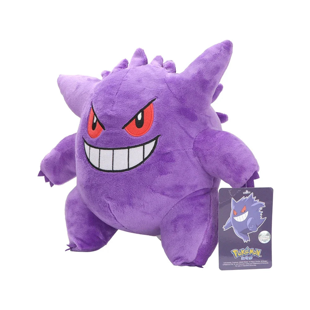 New Gengar Plush Toy Mega Gengar Soft Stuffed Doll Cartoon Cute Plush Dolls Throw Pillow Birthday Gift For Kids Boys