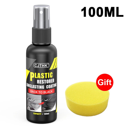 Car Plastic Restorer Back To Black Gloss Plastic Renovator Longlasting Coating Leather Restore Auto Polish Cleaning Products