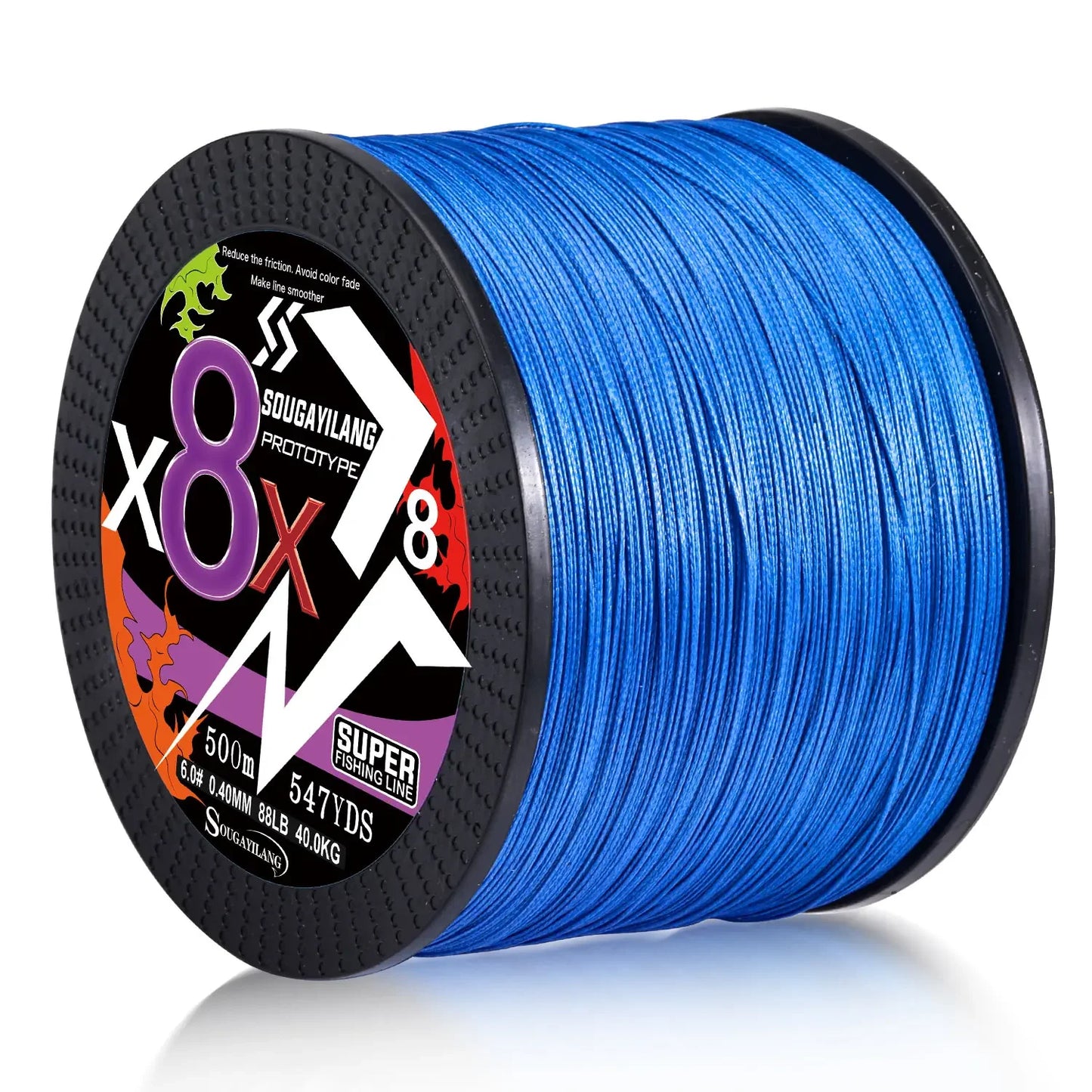 Sougayilang Braided Fishing Line X4 X8 100/300/500 Max Drag 66LB Multifilament PE Line for Bass Pike Carp Fishing Accessories