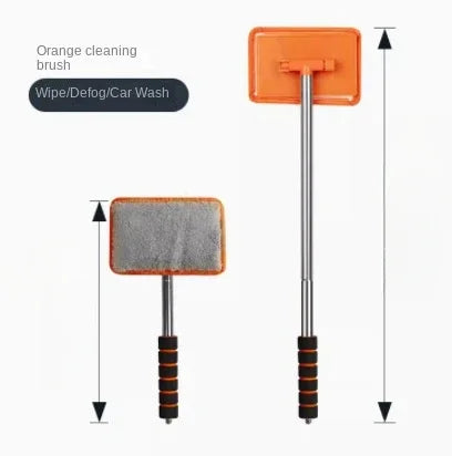 Automobile Windshield Water Scraping Telescopic Automobile Glass Wiper Auto Cleaning Tools Window Cleaning Brush Cleaning Cloth