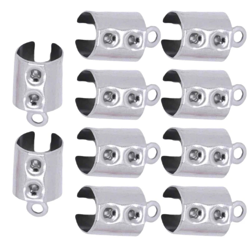 Stainless Steel Decorative Rope Clasp Comfortable Wear Jewelry Making Findings