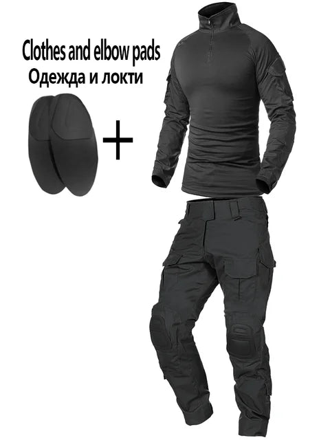 Military Uniform Camouflage Tactical Multicam Suit Men Airsoft Combat Paintball Shirt Coat Pant Soldier Sniper Hunting Clothes