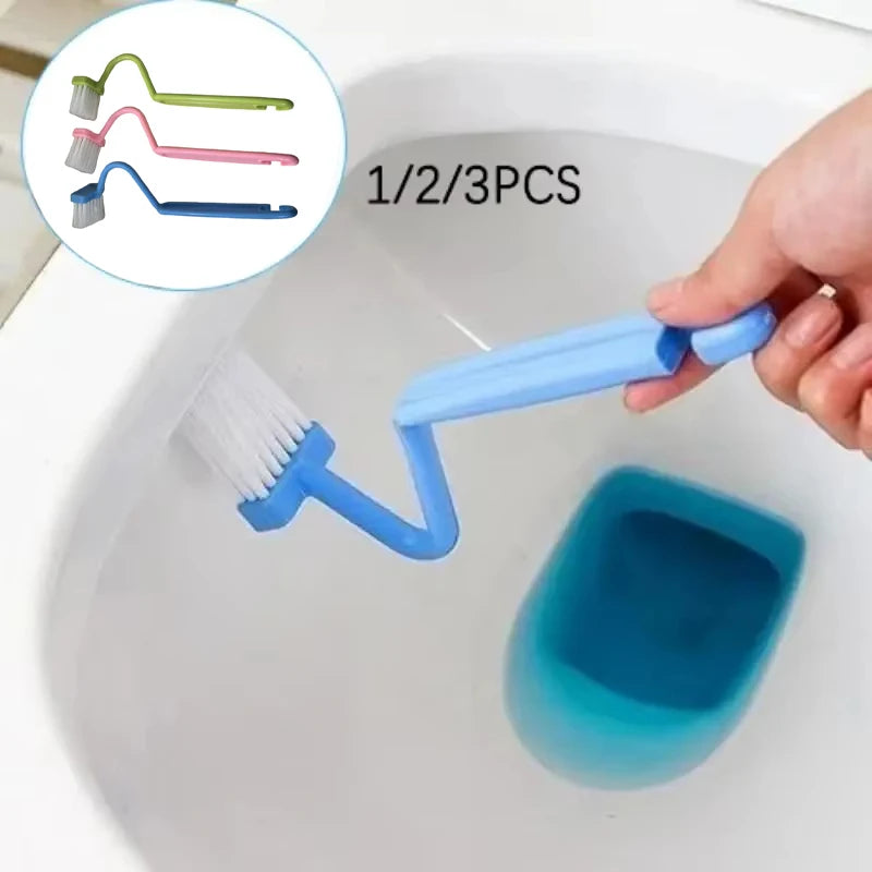 1/2/3PCS Curved Toilet Brush Long Handle Toilet Cleaning Brushes Household Deep Cleaning Tools Bathroom Accessories