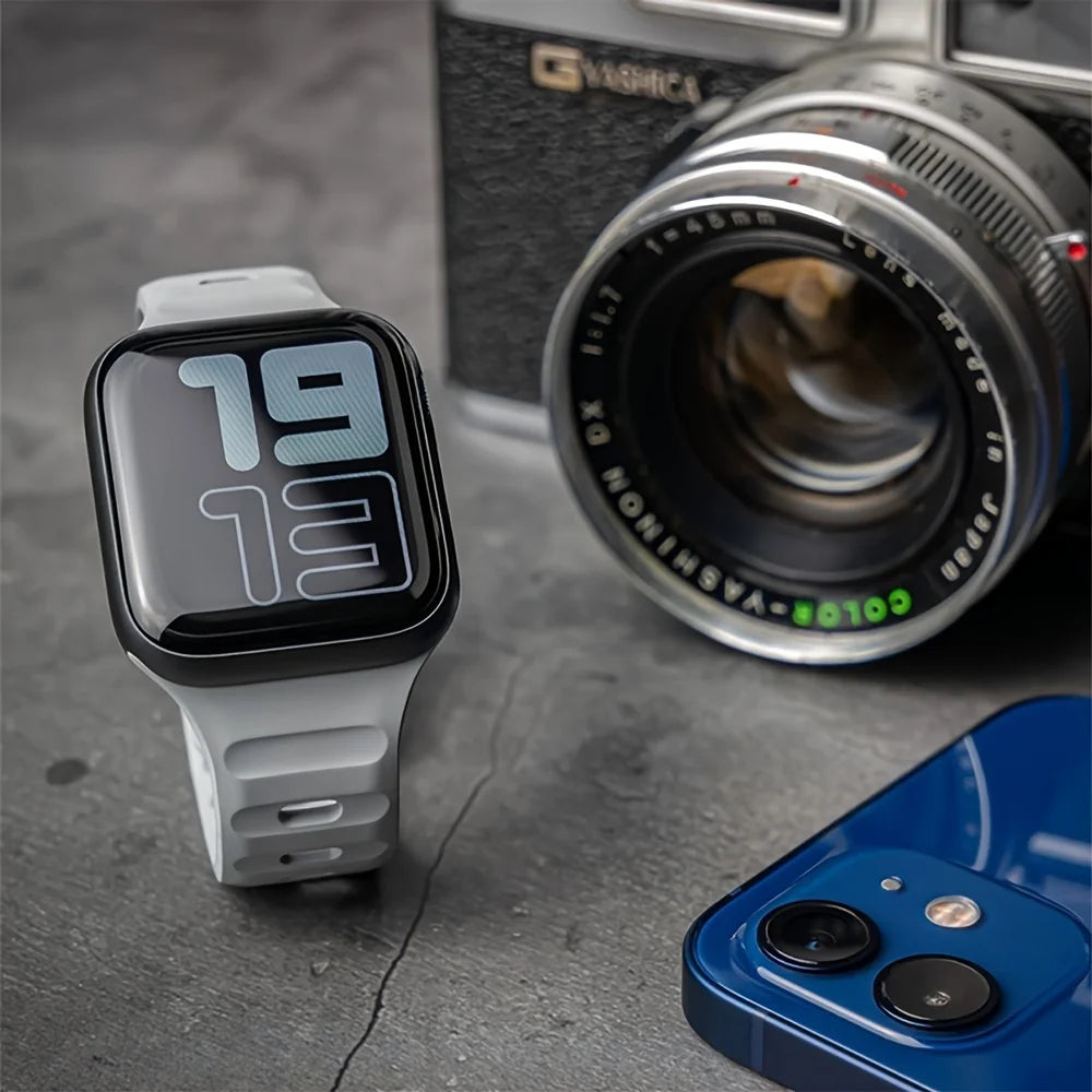 Soft Silicone Strap For Apple Watch Band Ultra 49mm 44mm 45mm 42mm 41mm 42mm 38mm Sport Watchband IWatch Serise 9 8 7 6 Bracelet