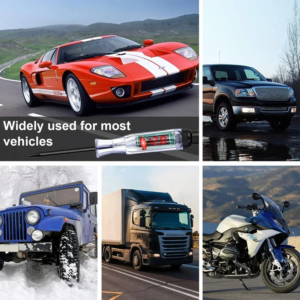 QXNY Test Light Automotive Circuit Tester 5V 12V 24V 36V 48V 90V DC Digital LCD Display Prolong for Sedan,SUV,RV,Truck,Lawn