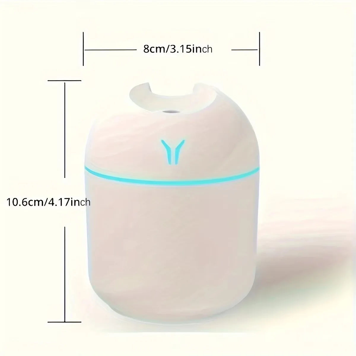 1pc Compact Portable Humidifier for Fine Moisture – Professional Quality Essential Oil Diffuser for Home and Travel