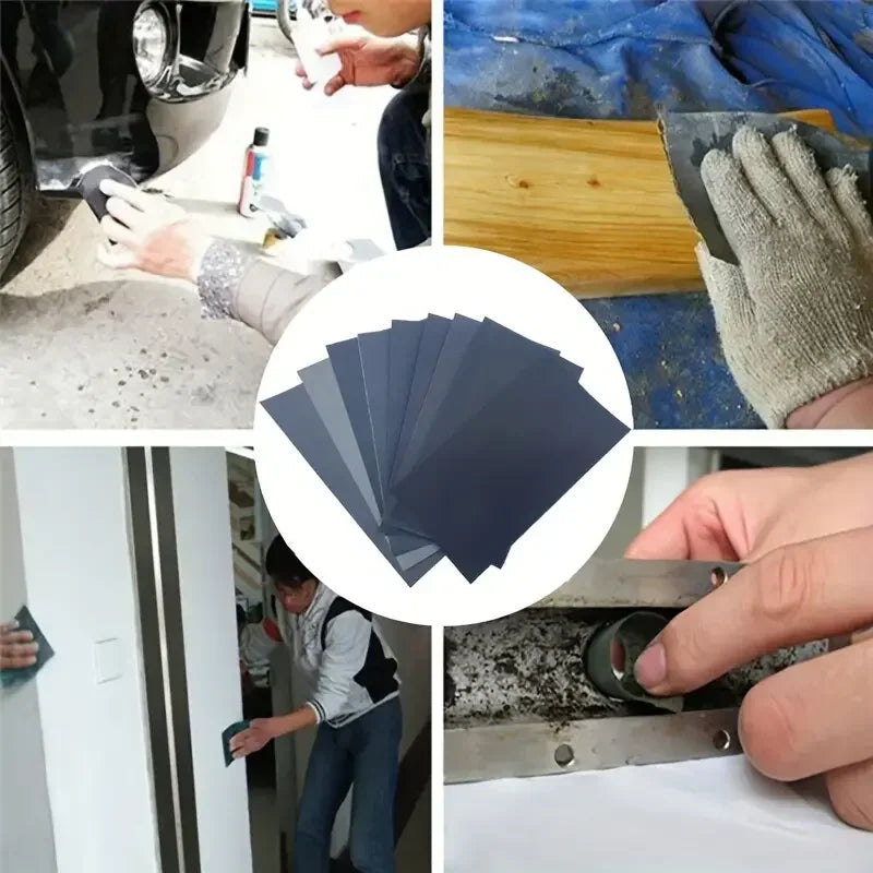 15Pcs/Set Sandpaper 400 600 3000 800 1000 1200 1500 2000 2500 Grit Sand Paper Water/Dry Sanding Paper Abrasive Tools