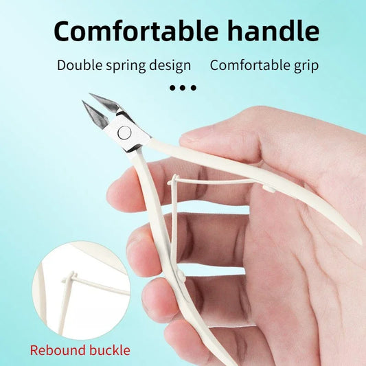 ‌Cuticle Scissors Stainless Steel Sharp Blade Durable Rust Free Nail Care Tool‌