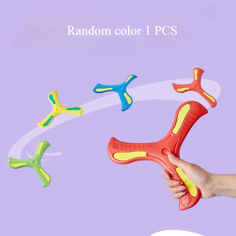 1/2/3pcs Children Boomerang Soft Three-leaf Cross Adult-kids Interactive Outdoor Toy Early Education Puzzle Decompression Gift