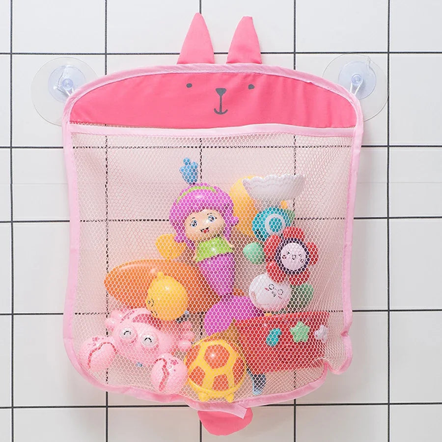 Cartoon Hanging Bag Colorful Mesh Storage Hanging Basket Kitchen Bathroom Miscellaneous Organizer Hanging Bag