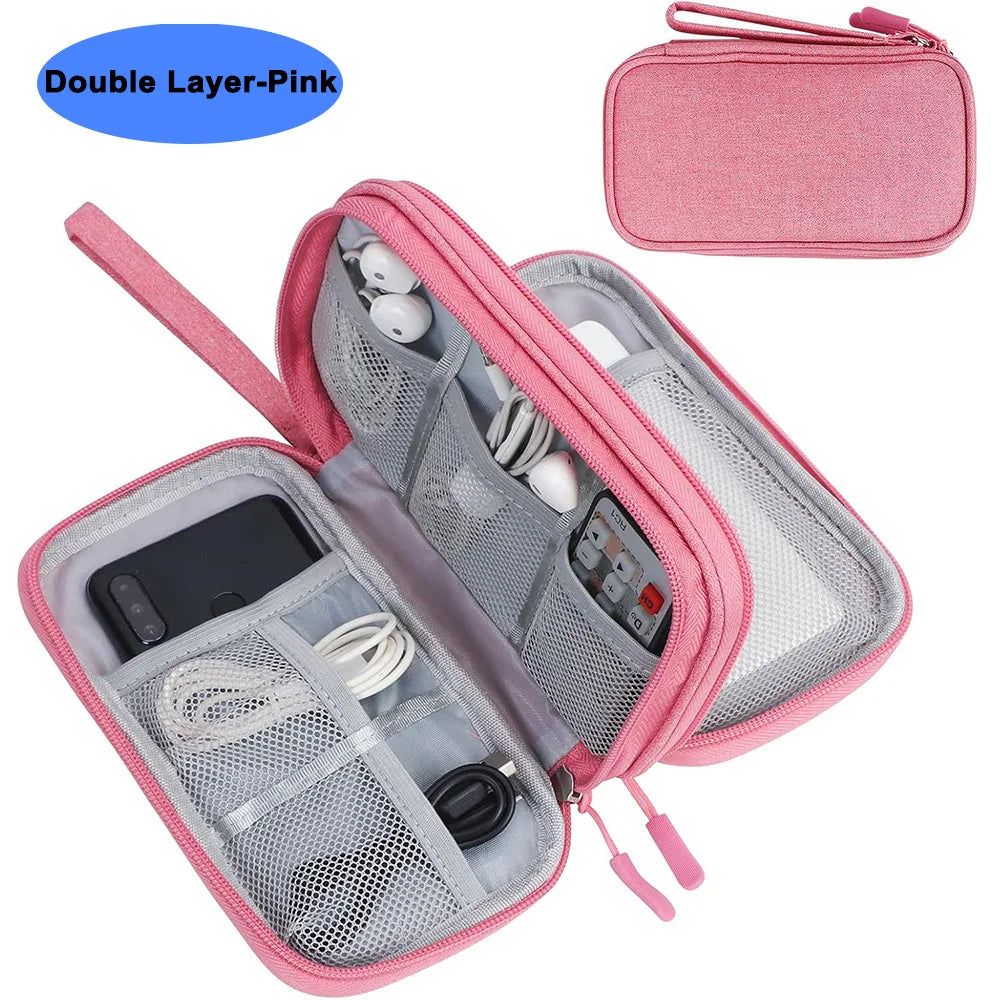 Waterproof Cable Storage Bag Digital Electronic Accessories Organizer Portable Travel Cable Organizer Case for cable Charger
