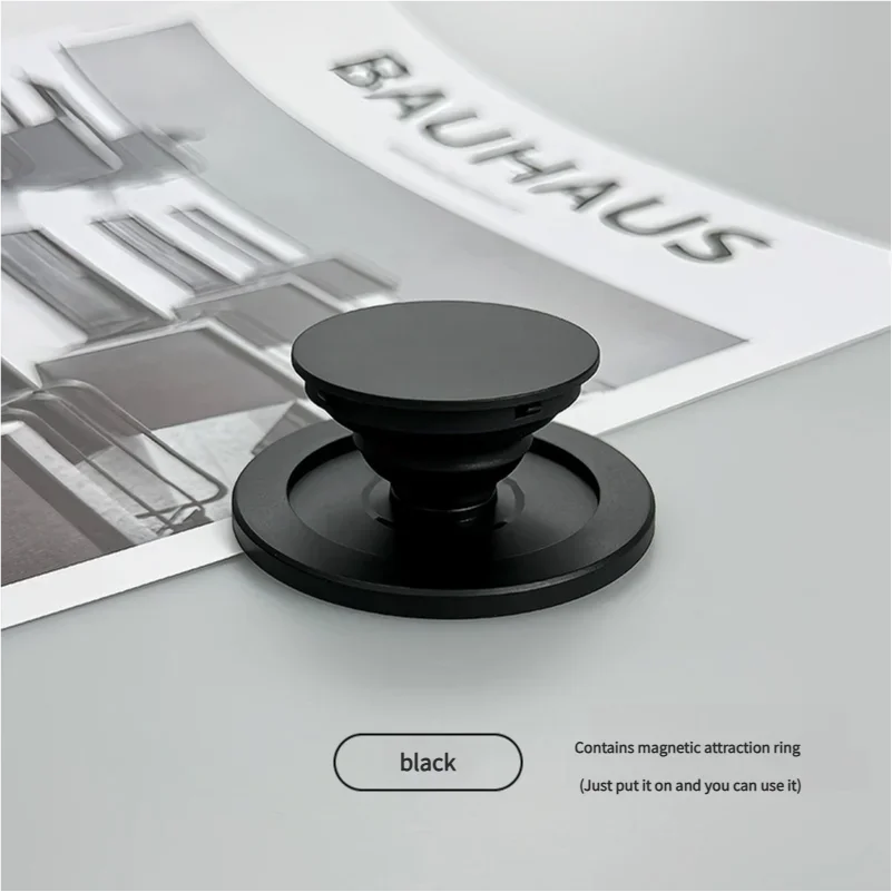 Magnetic Safe Ring Finger Expanding Stand Folding Mobile Phone Grip Holder Socket Pocket Support for iPhone Mac Samsung Xiaomi