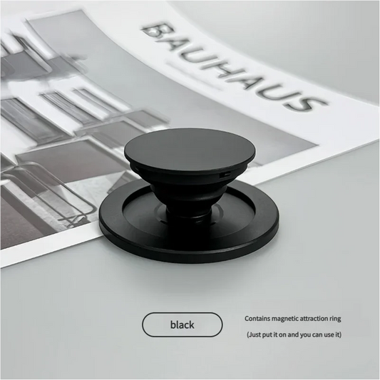 Magnetic Safe Ring Finger Expanding Stand Folding Mobile Phone Grip Holder Socket Pocket Support for iPhone Mac Samsung Xiaomi