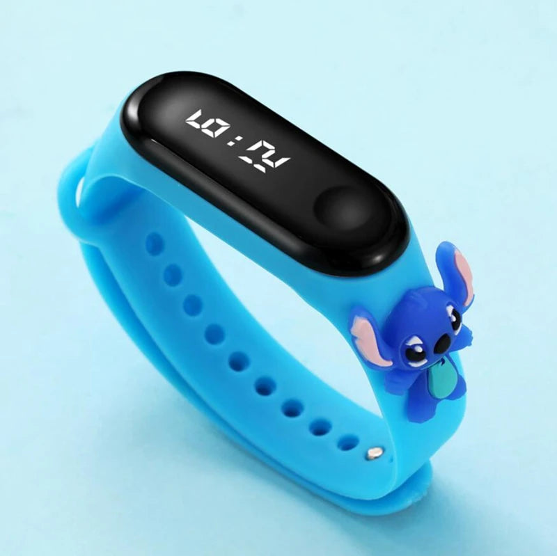 Avengers Anime Electronic Watch Spiderman Ironman Captain America Waterproof Led Wristwatch For Children Gifts