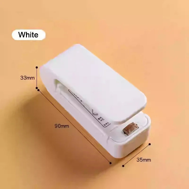 Mini Heat Bag Sealing Machine Package Sealer Bags Thermal Plastic Food Bag Closure Portable Sealer Food Packaging Heat Sealer