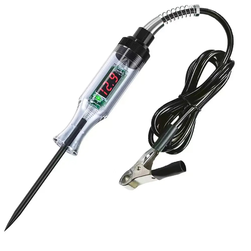 QXNY Test Light Automotive Circuit Tester 5V 12V 24V 36V 48V 90V DC Digital LCD Display Prolong for Sedan,SUV,RV,Truck,Lawn