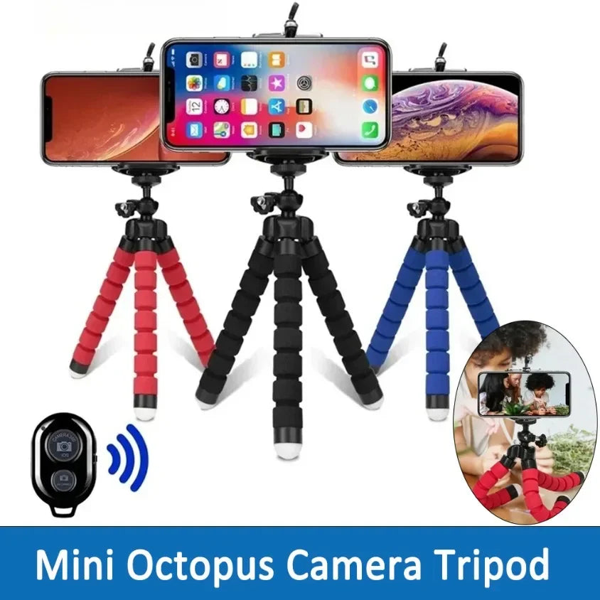 Mini Octopus Tripod Stativ Camera Holder Stand Tripods Tripod For Phone Mobile Camera Holder Clip Smartphone Monopod Tripe Stand