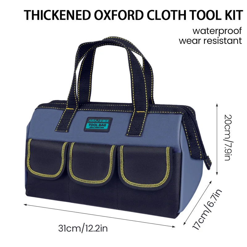 AIRAJ Multifunctional Tool Bags 1680D Oxford Cloth Electrician Bags Waterproof and Wear-Resistant High Capacity Storage Bags
