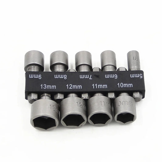 9/14PCS Hexagon Nut Driver Drill Bit Socket Screwdriver Wrench Set Drill Bit Adapter for Electric Screwdriver Handle Tool