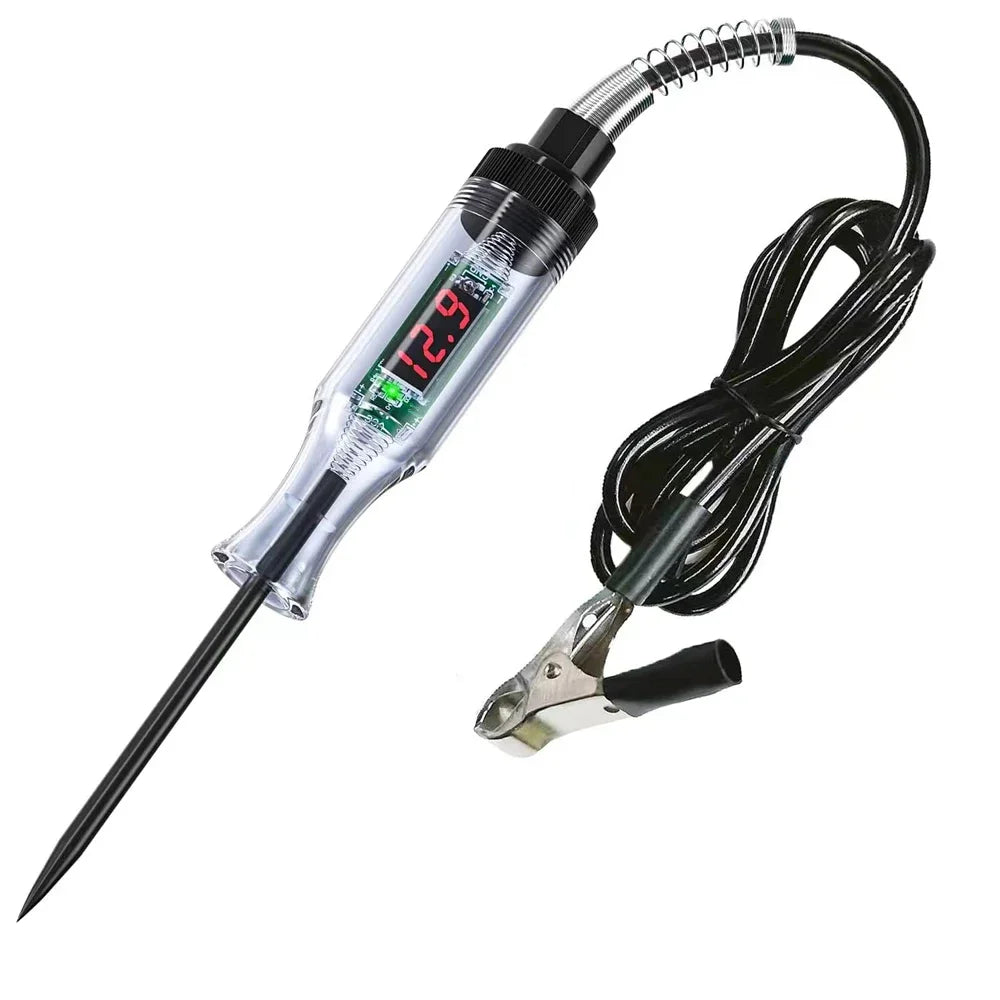 QXNY Test Light Automotive Circuit Tester 5V 12V 24V 36V 48V 90V DC Digital LCD Display Prolong for Sedan,SUV,RV,Truck,Lawn